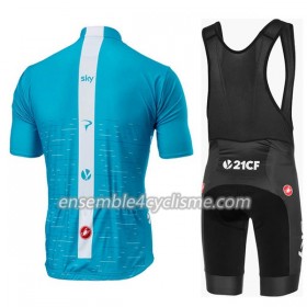 Tenue Maillot + Cuissard à Bretelles 2018 Team Sky Femme N002